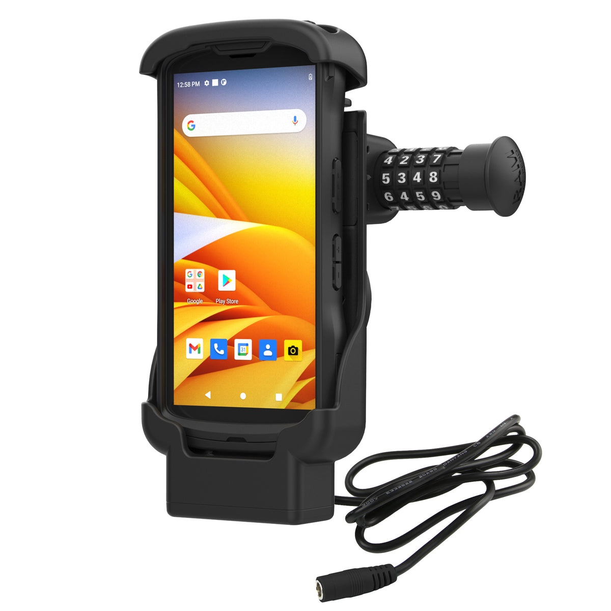 RAM Combo-Locking Form-Fit Powered Dock for Zebra TC53 & TC58 – RAM-HOL-ZE17CL-2U