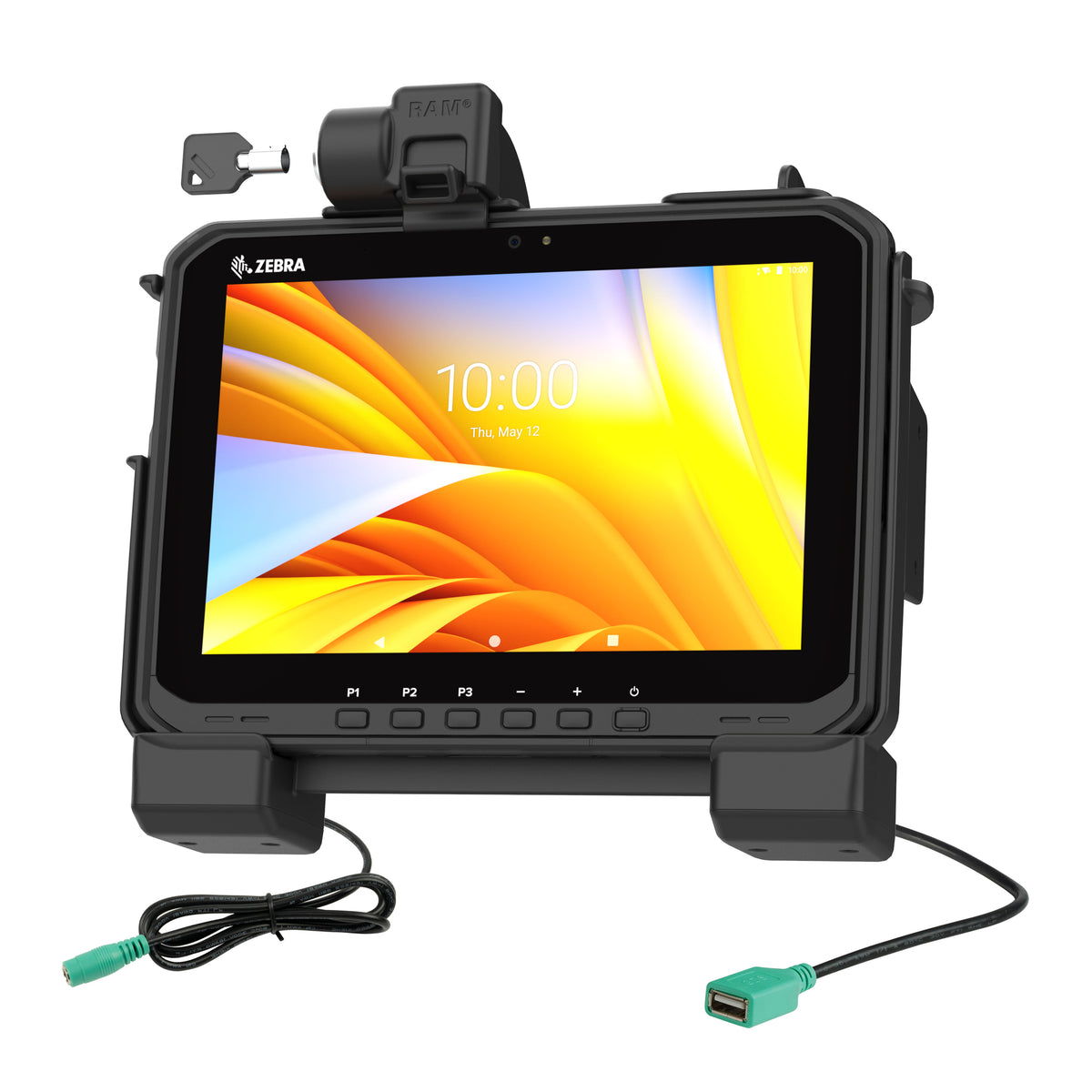 RAM Power + Data Locking Dock for Zebra ET60 & ET65 Tablets – RAM-HOL-ZE25PDLU