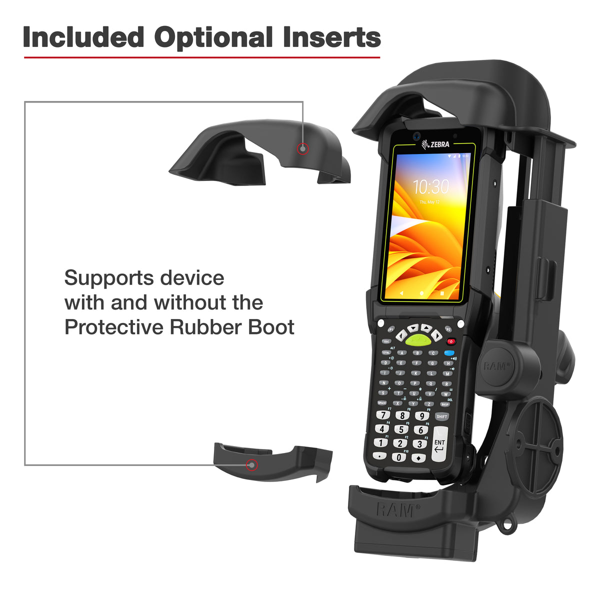 RAM Quick-Draw Spring-Loaded Holder for Zebra MC9400 & MC9300 – RAM-HOL-ZE32U