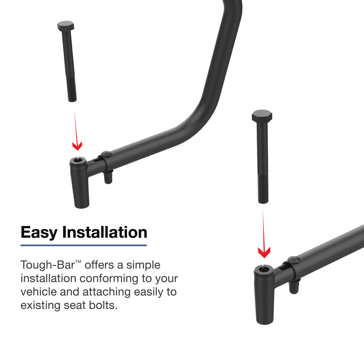 RAM Tough-Bar Vehicle Mounting Base for 2022-2026 Rivian R1S & R1T – RAM-TB-10