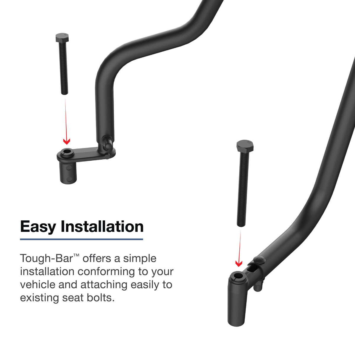RAM Tough-Bar Vehicle Mounting Base for 2015-2023 Jeep Renegade – RAM-TB-26