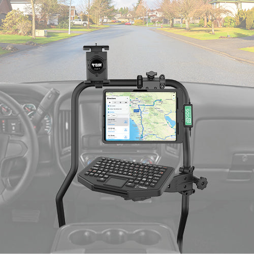 RAM Tough-Bar Vehicle Mounting Base for 2014-2018 Chevrolet Silverado 1500, 2500 & 3500 with Bench Seat – RAM-TB-30