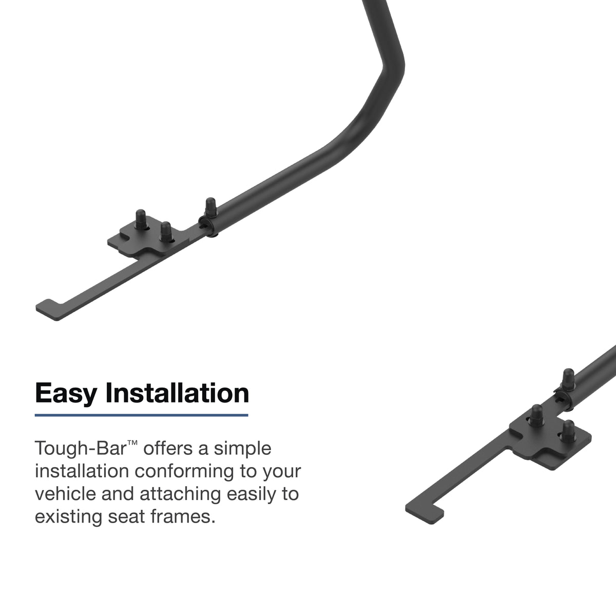 RAM Tough-Bar Vehicle Mounting Base for 2014-2018 Chevrolet Silverado 1500, 2500 & 3500 with Bench Seat – RAM-TB-30