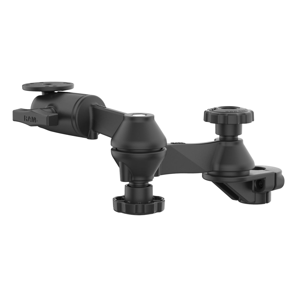 RAM 90-Degree Dual Swing Arm Mount with C Size Ball for Tough-Bar – RAM-TB-471-SW2BU