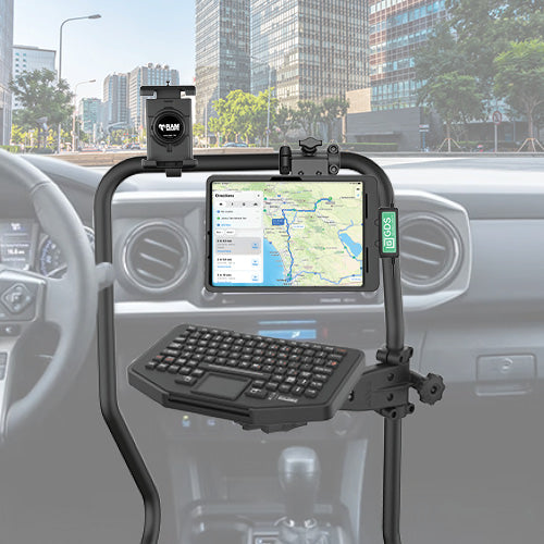 RAM Tough-Bar Vehicle Mounting Base for 2016-2023 Toyota Tacoma with 6.1", 7" or 8" Display – RAM-TB-50