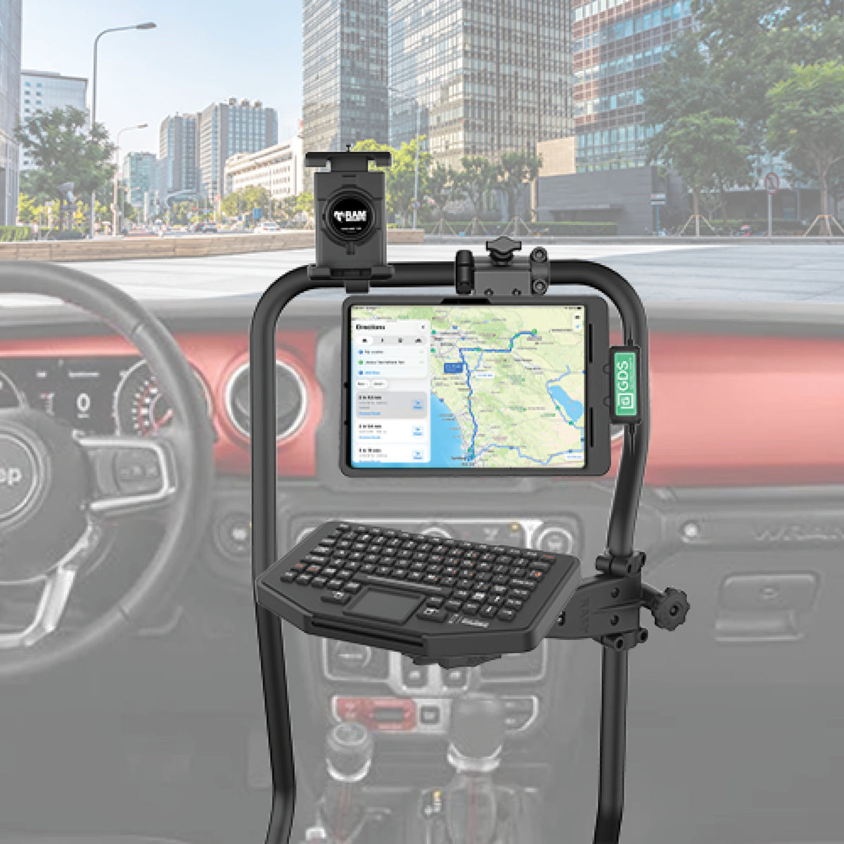 RAM Tough-Bar Vehicle Mounting Base for 2018-2023 Jeep Wrangler & 2020-2023 Gladiator – RAM-TB-9