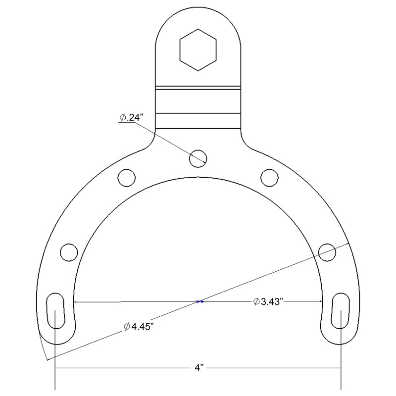 RAM Mount Motorcycle Gas Tank Large Base with Short Arm and Diamond Base