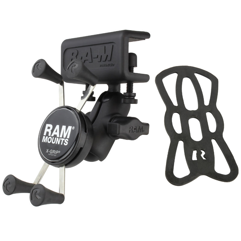 RAM X-Grip Phone Mount with Glare Shield Clamp Base – RAM-B-177-UN7U