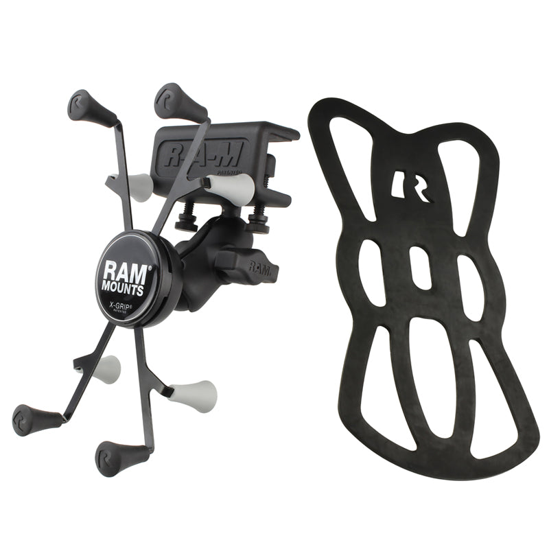 RAM® X-Grip® 7”-8” Tablet Mount with Glare Shield Clamp – Adjustable Ball & Socket System