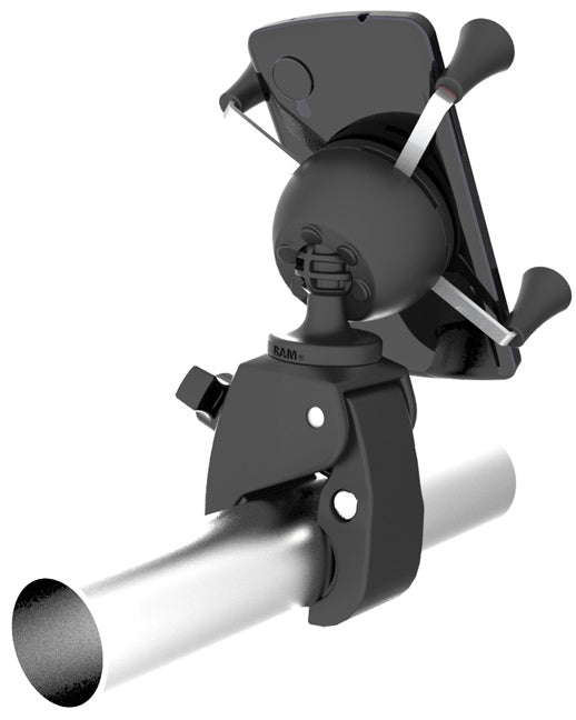 RAM X-Grip® Universal Phone Mount with Snap-Link Tough-Claw | Rugged Handlebar & Rail Smartphone Holder