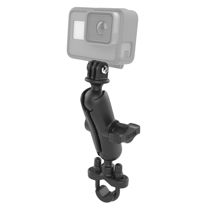 RAM Handlebar / Rail Mount with Action Camera Adapter