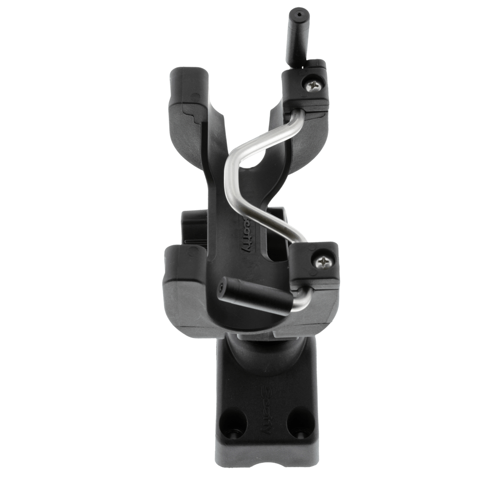 Top view of Scotty 290 R‑5 Universal Rod Holder with 241 Side/Deck Mount