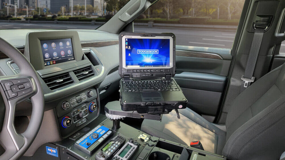 Havis Docking Station For TOUGHBOOK G2 2-In-1 With Port Replication, Dual Pass-Through Antenna Connections & Power Supply