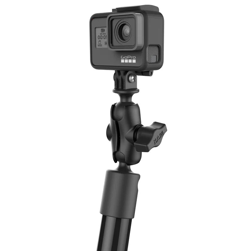 RAM® Tough-Pole™ 30" Action Camera Track Mount with Universal Adapter