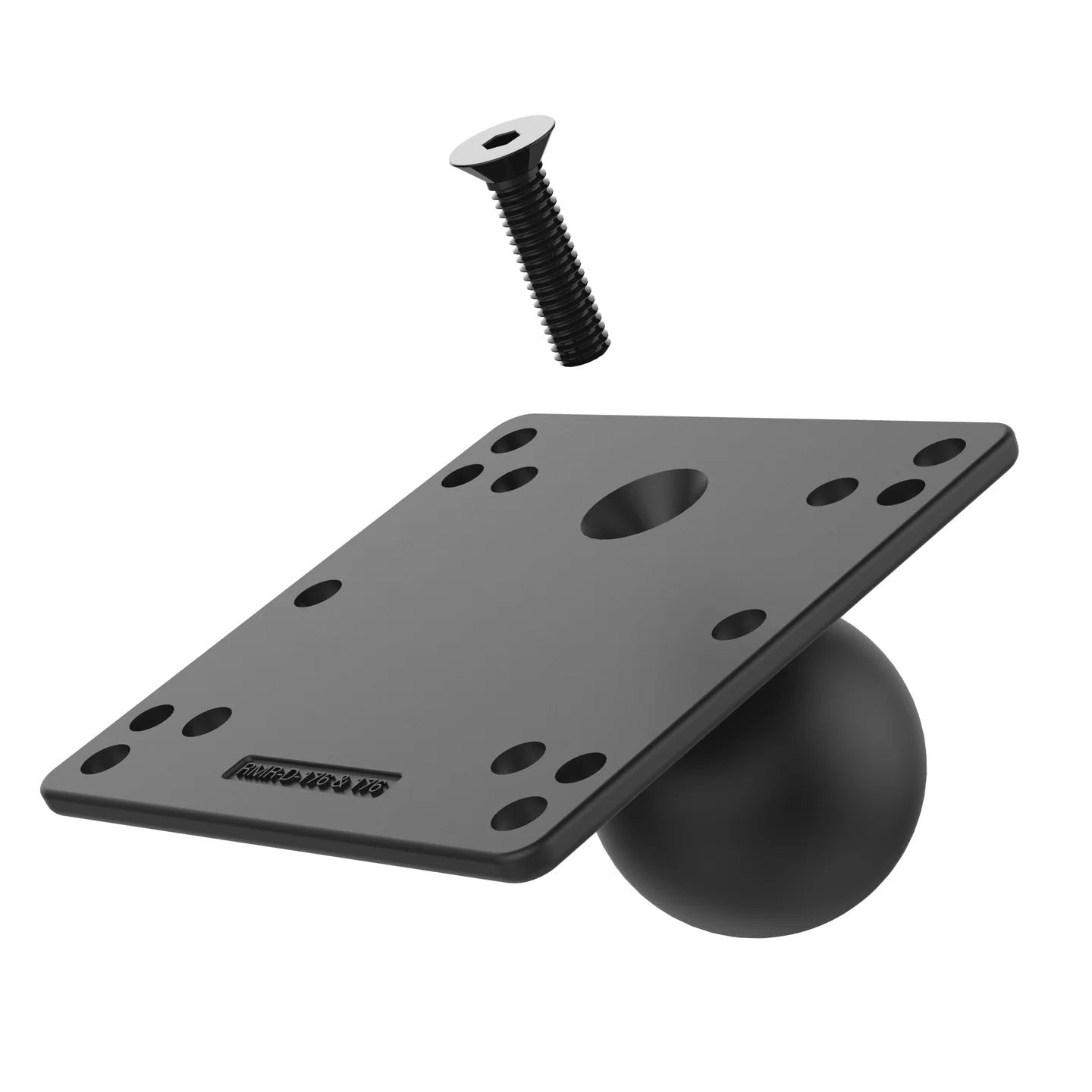 Heavy Duty RAM® D Size 100x100mm Steel Reinforced VESA Plate with 2.25" Ball