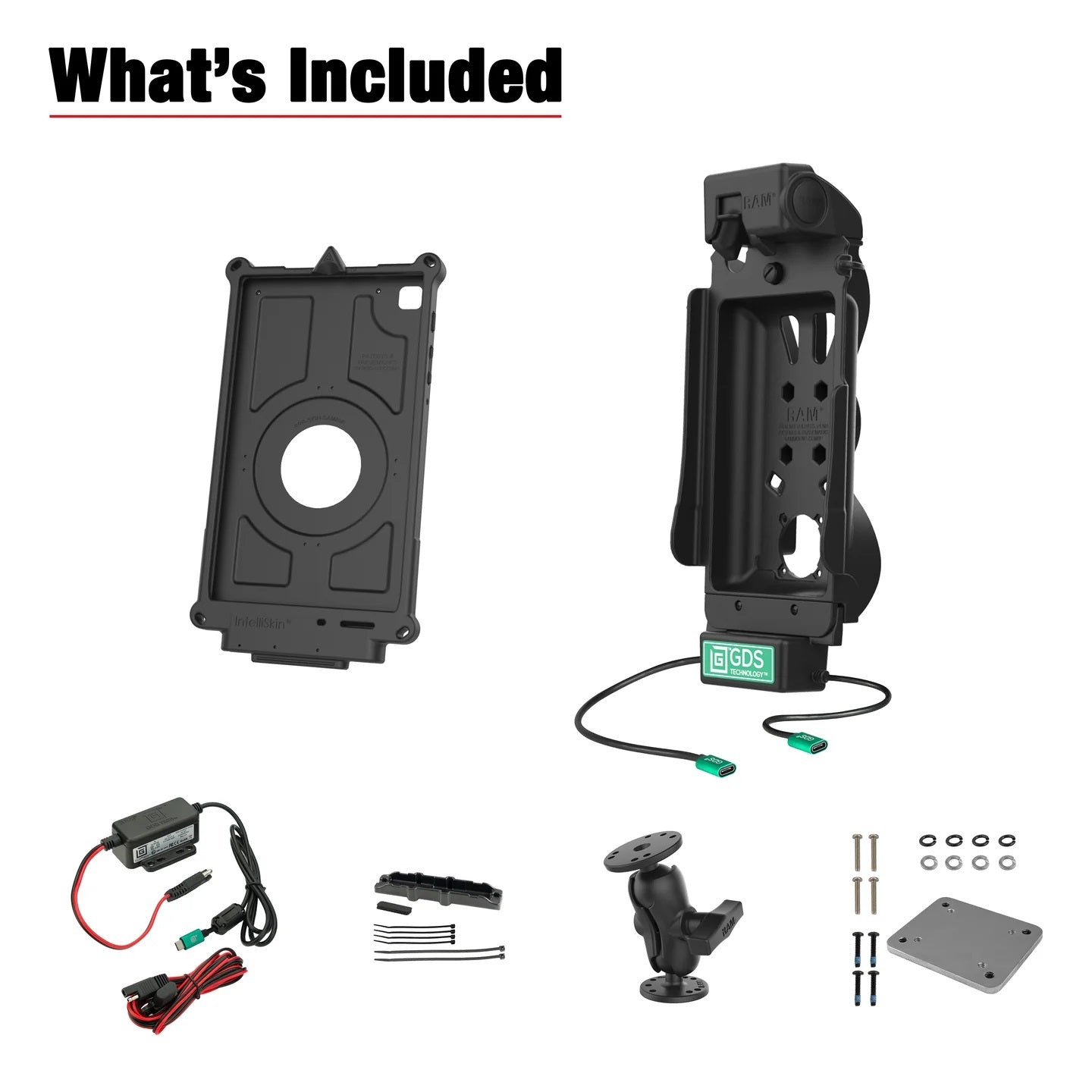 RAM GDS Tough-Dock Klein VALOR PTT Vehicle Bundle for Tab A7 Lite 8.7