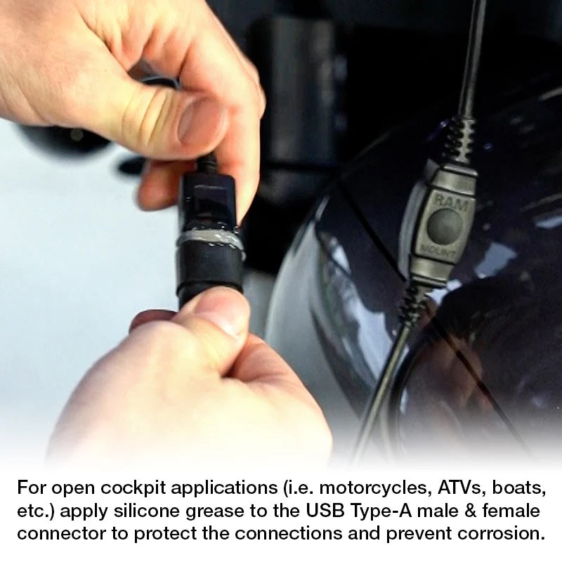 RAM Tough-Charge X-Grip Holder 10W Waterproof Wireless Charging