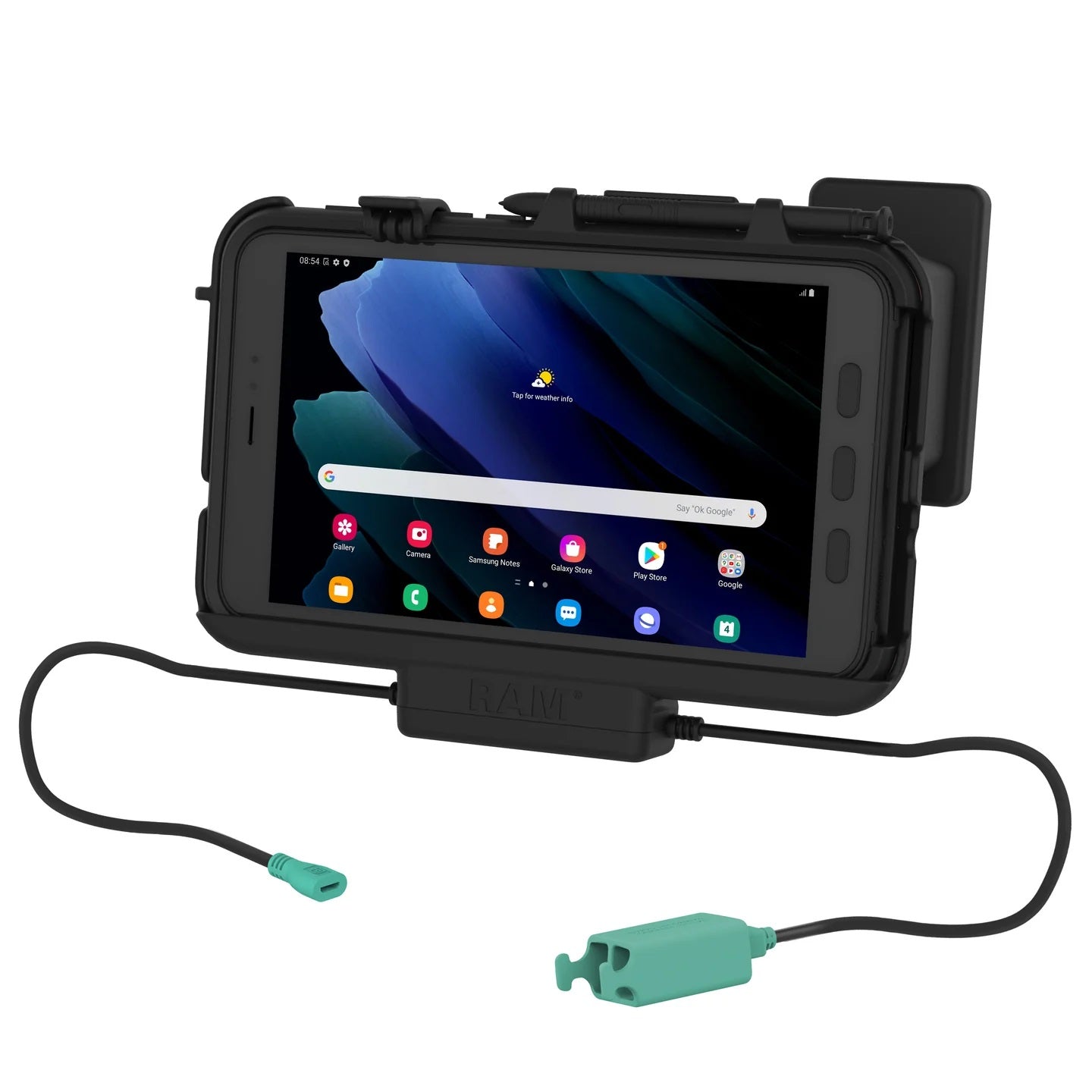 RAM Power + Dual USB Dock for Tab Active3 with OtterBox uniVERSE