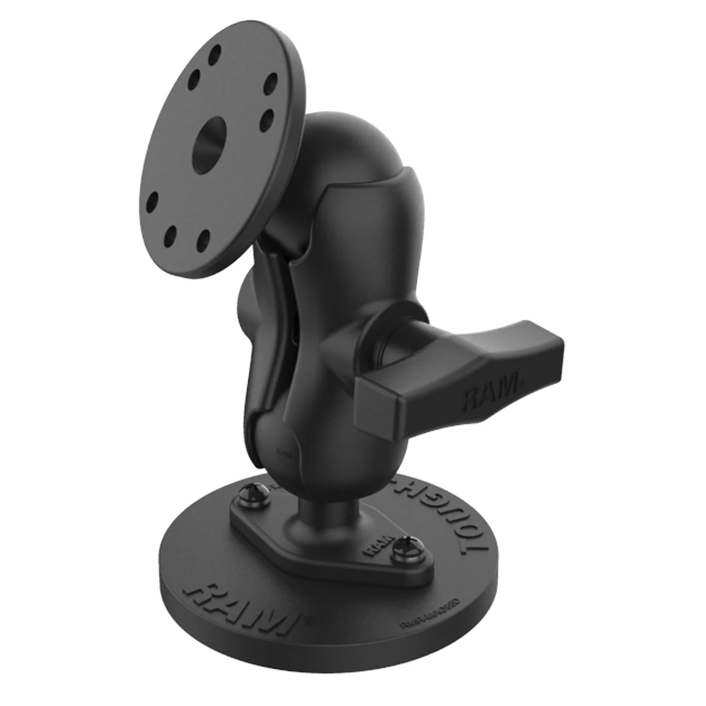 RAM Tough-Mag heavy-duty magnetic mount with short arm and round base