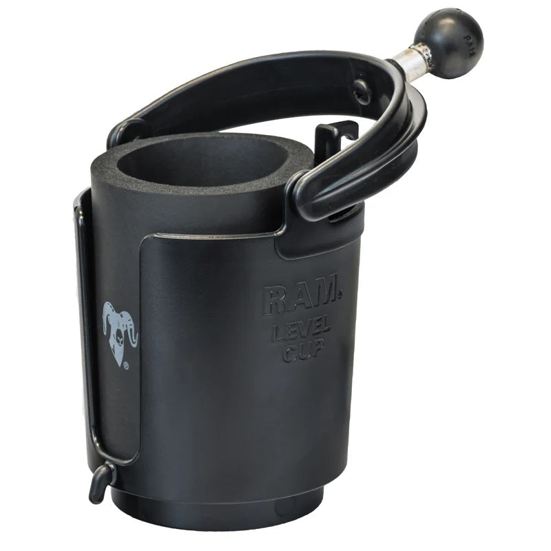RAM Level Cup 16oz Drink Holder with B Size 1" Ball | RAM-B-132BU