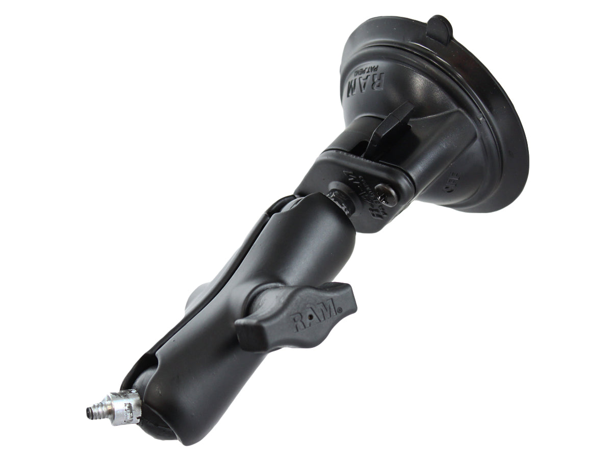 RAM Twist-Lock Suction Cup 1" Ball Mount with 1/4"-20 Threaded Stud