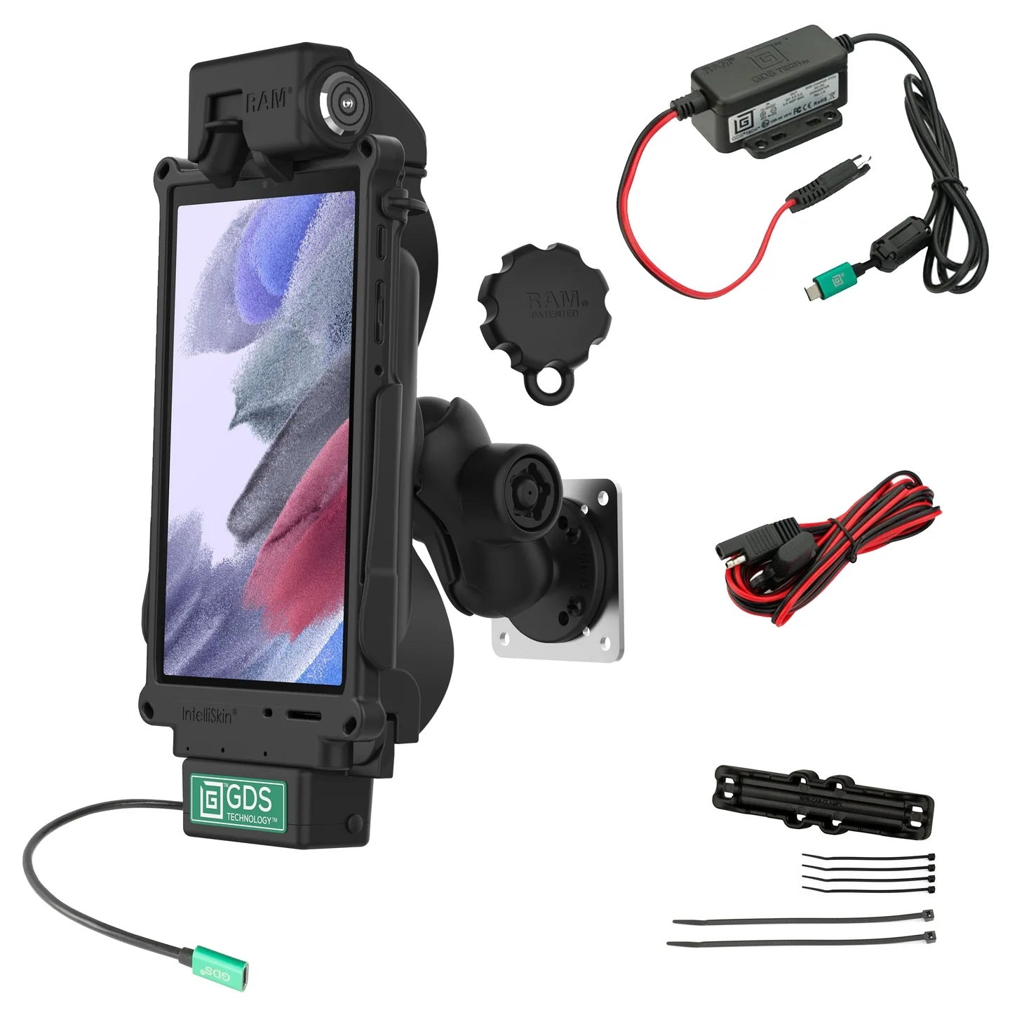 RAM GDS Tough-Dock Locking Vehicle Bundle for Samsung Tab A7 Lite 8.7"