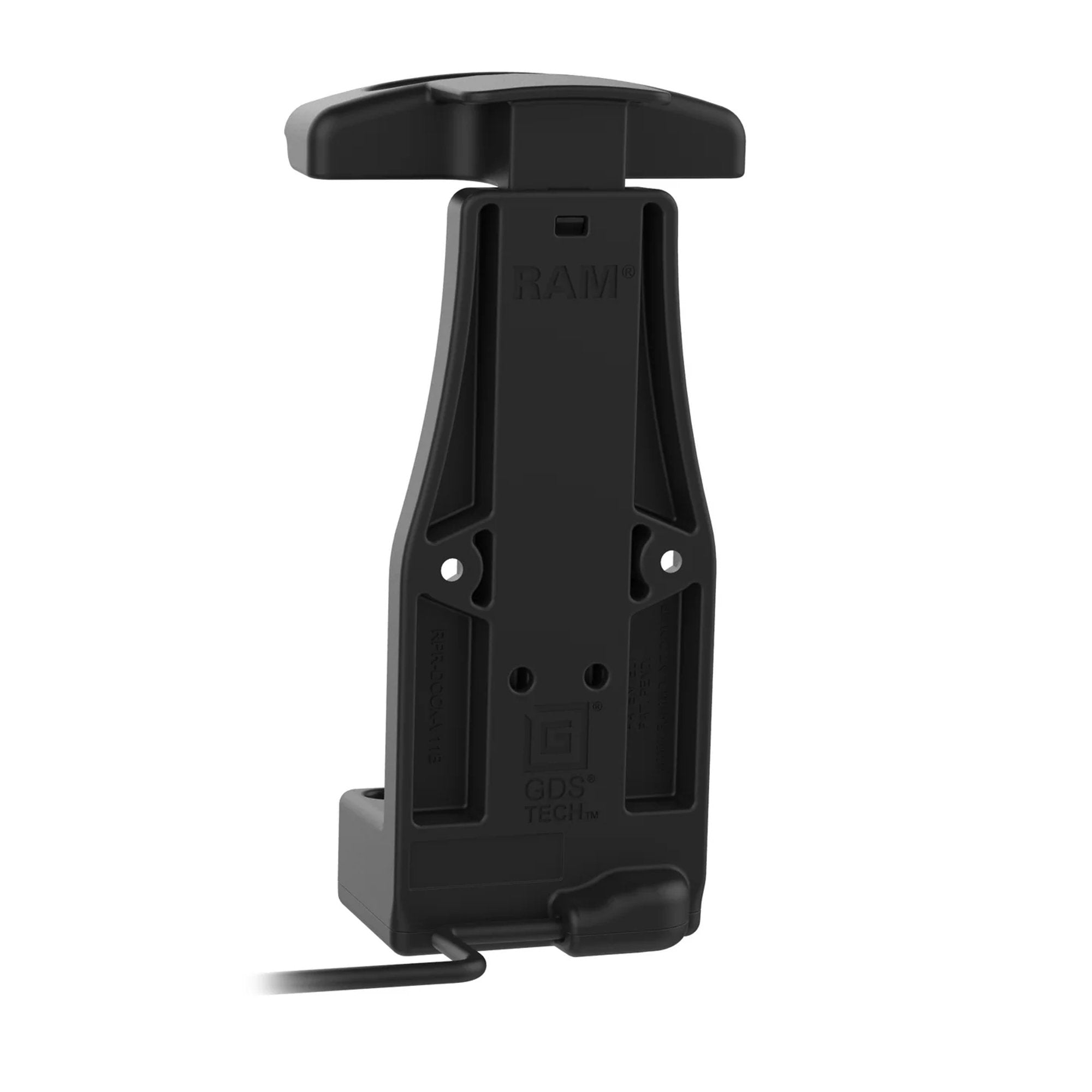 Rear view GDS charging dock for zebra devices on a white background