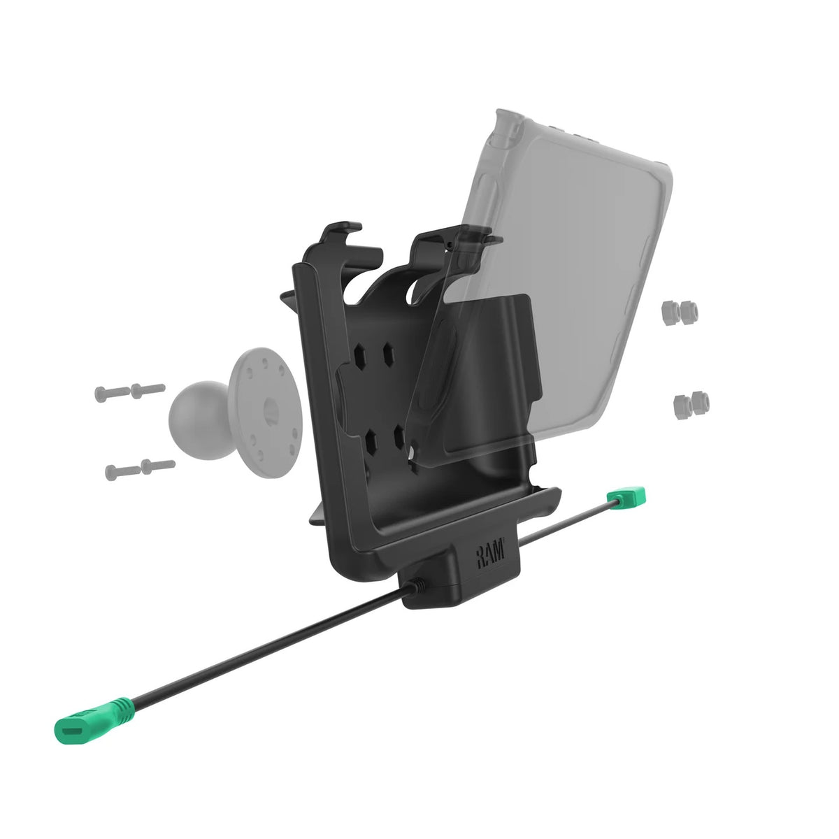 RAM Mounts EZ-Roll'r Power + Data Dock for Samsung Tab Active5 , 3 & 2