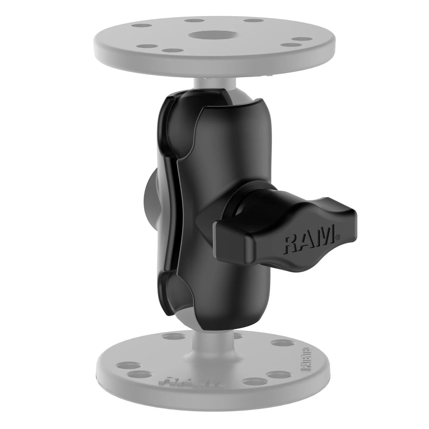 RAM short double socket arm connecting two 1-inch ball bases