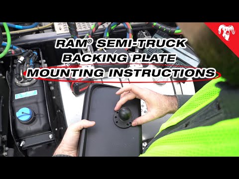 Instructions video for installing RAM Mount with backing plate