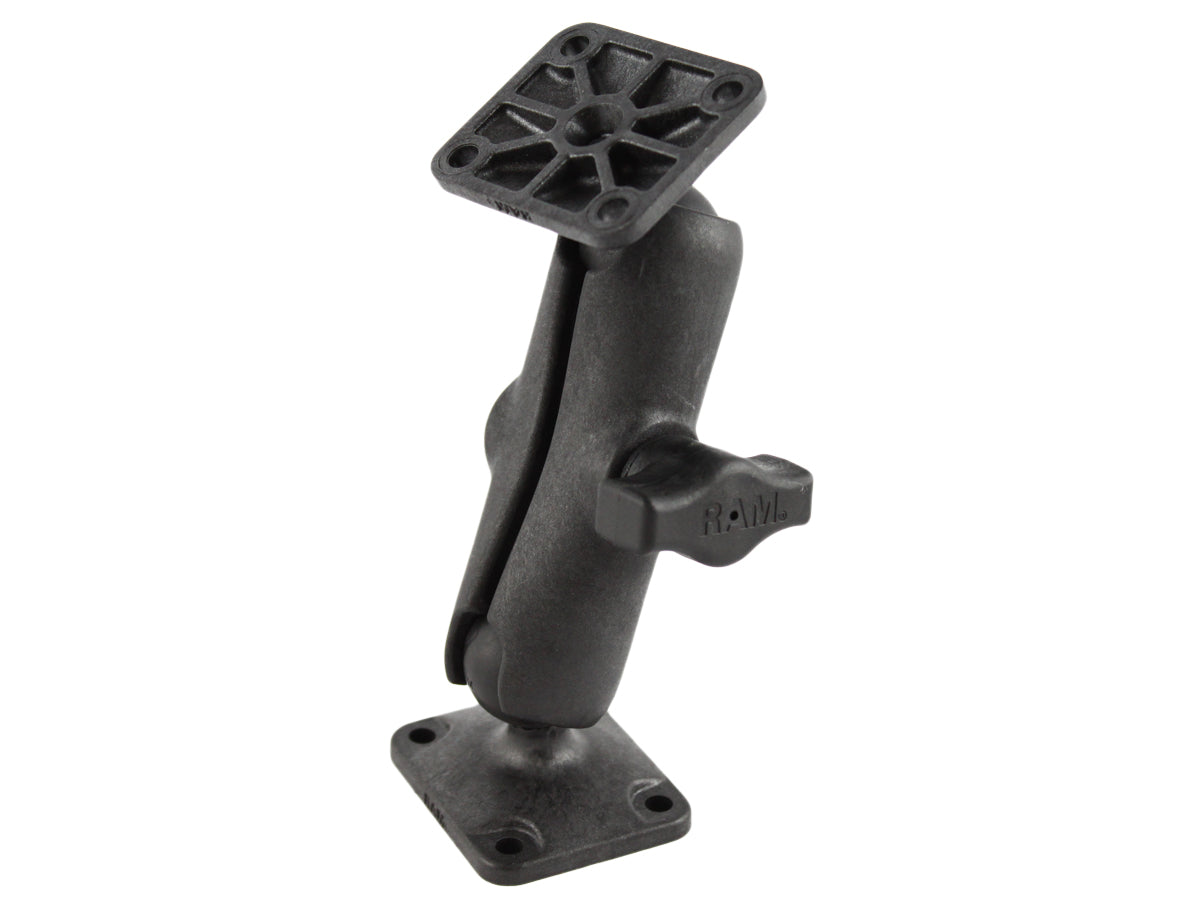 RAM Drill-Down Composite Mount with Two Square AMPS Plates