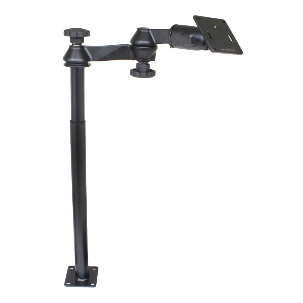RAM Tele-Pole System with 12" & 18" Poles, Dual Swing Arms w/ 75x75mm VESA Plate