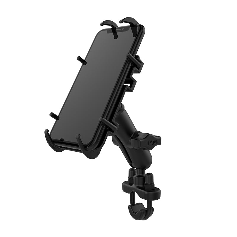 RAM Handlebar Mount with U-bolt and Quick-Grip Holder for Phone / GPS