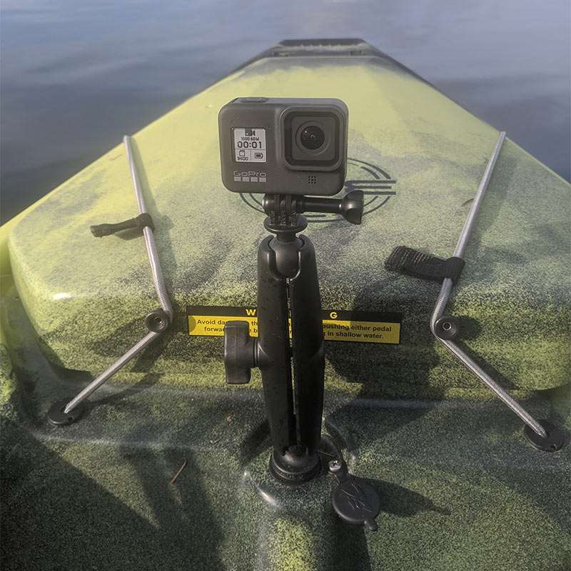 RAM Wedge Adapter Base for Scotty and Hobie Sail Port with 1" Ball