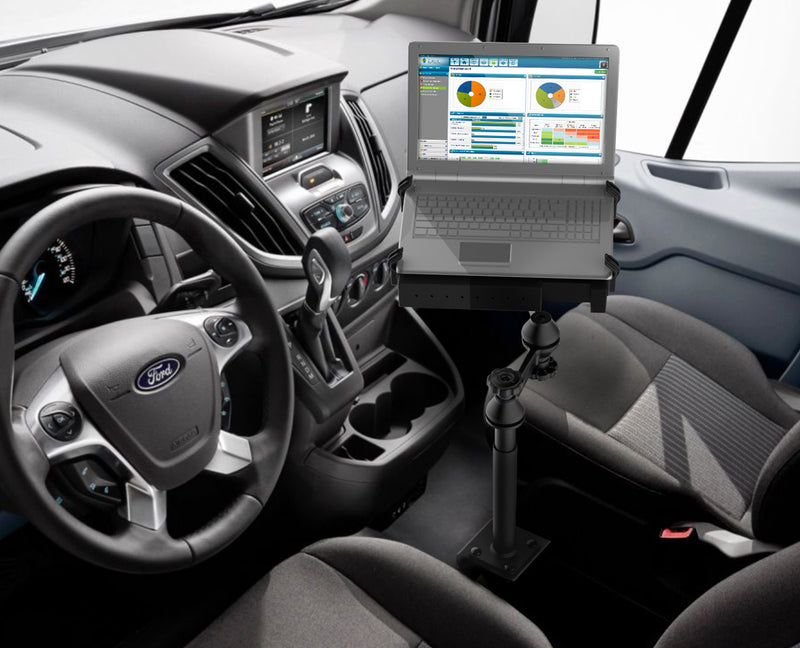 RAM No-Drill Laptop Mount for 2014-23 Ford Transit Full Size Van