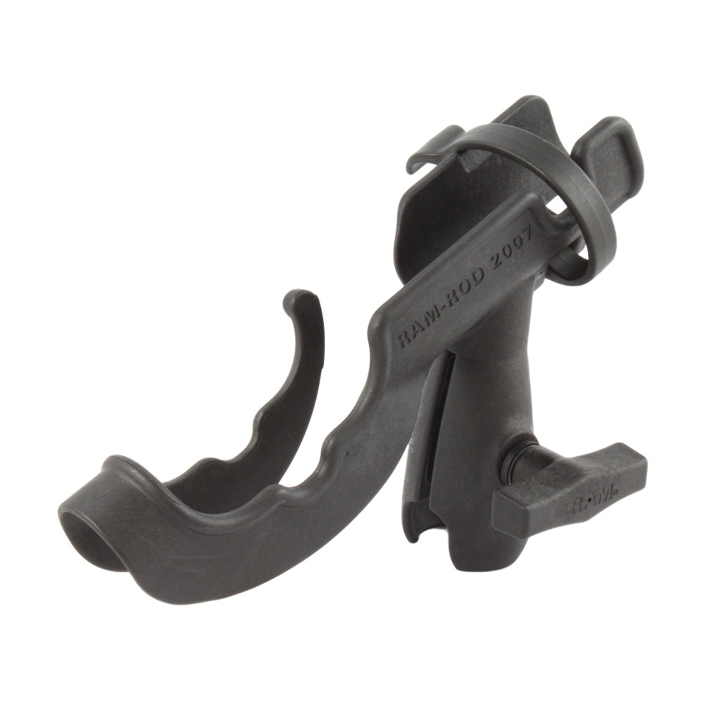 RAM ROD Fishing Rod Holder with Single Socket Arm for 1.5" Ball Base