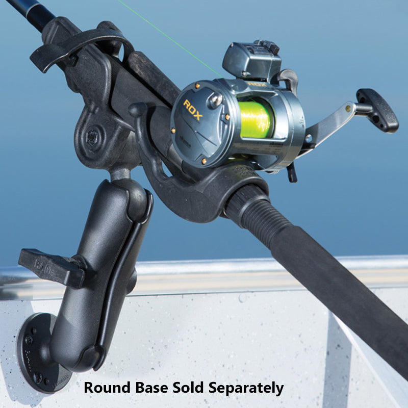 RAM ROD Fishing Rod Holder with 1.5" Ball and Medium Arm