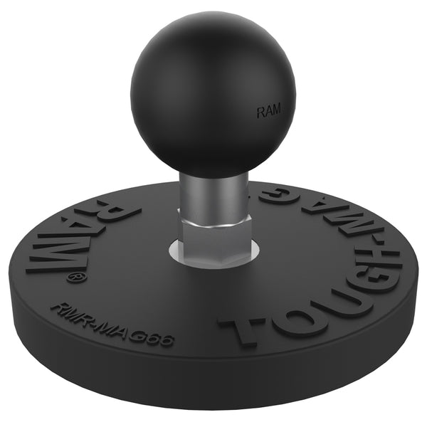 RAM Mount Tough-Mag 66mm Industrial Grade Magnetic Base with 1" Ball