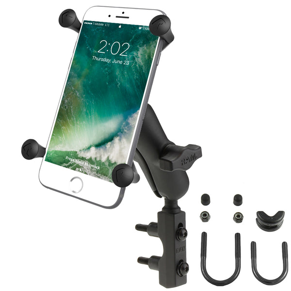 RAM Motorcycle Clutch / Brake Mount with X-Grip Cradle for Larger Phone / GPS