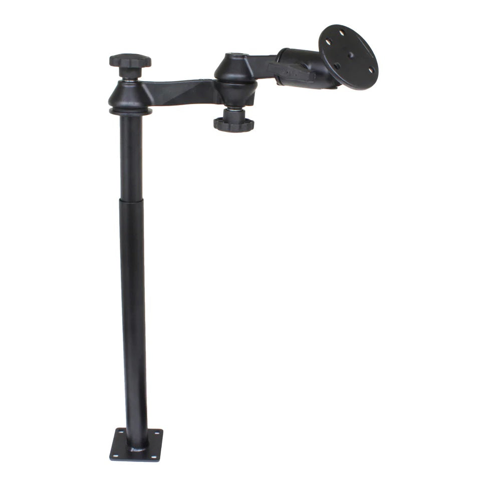 RAM Tele-Pole System with 12" & 18" Poles, Double Swing Arms & Round 3.68" Plate