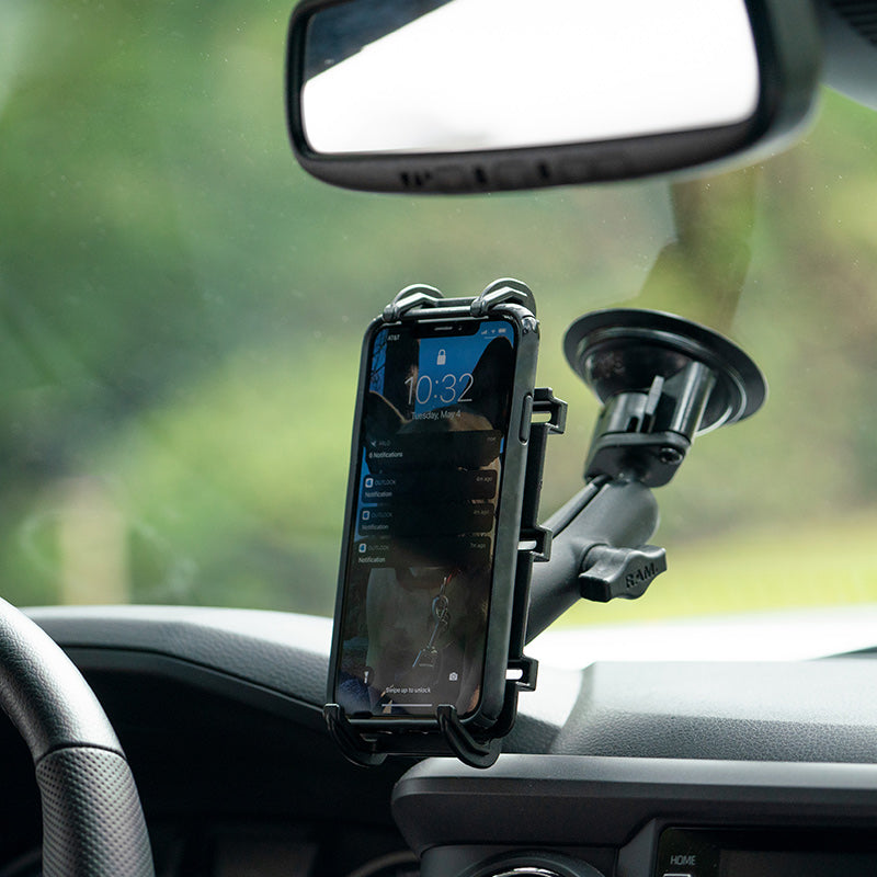RAM Twist-Lock Suction Cup Mount with Quick-Grip XL Holder