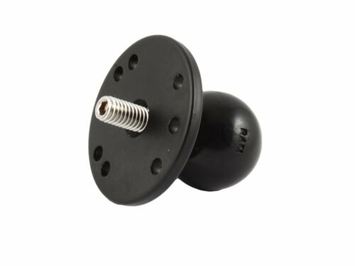 RAM 1.5" Ball Adapter with Round Plate and 3/8"-16 Threaded Stud