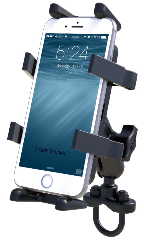 RAM® Finger-Grip™ Universal GPS & Radio Handlebar Mount with U-Bolt Base
