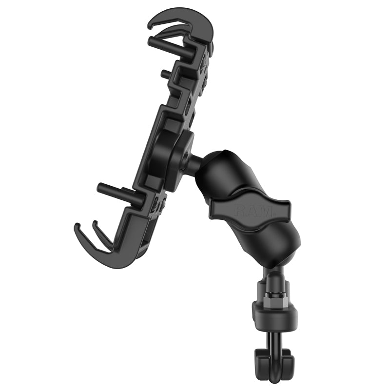 RAM Handlebar Short Mount with U-bolt and Quick-Grip Holder for Phone / GPS