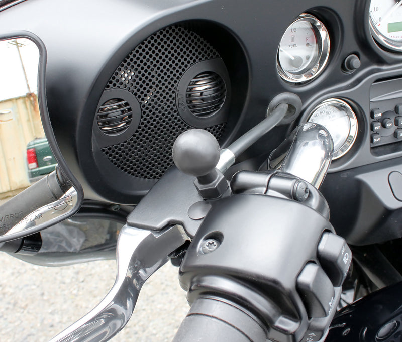 RAM Mount Mirror Post Base with 1" Ball for Harley-Davidson Motorcycles