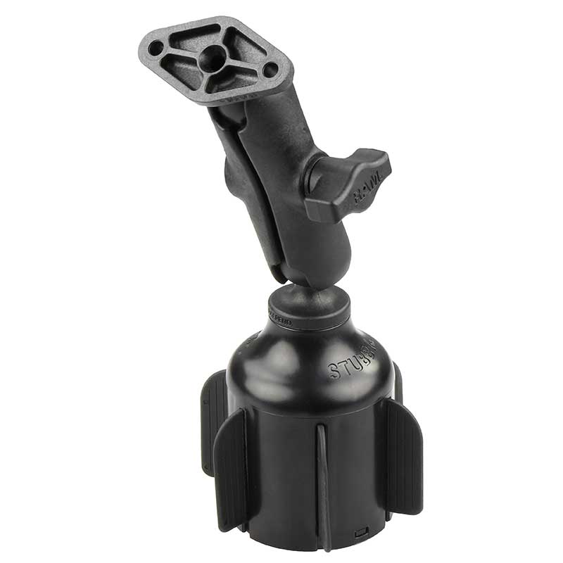 RAM Stubby Vehicle Cup Holder Mount with Diamond Base