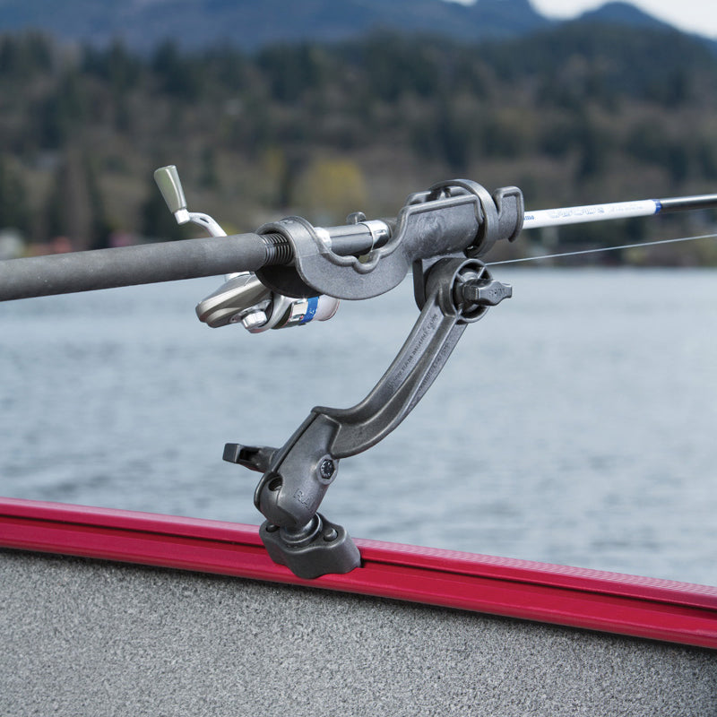 RAM ROD Fishing Rod Holder with Revolution Ratchet and Single Open Socket
