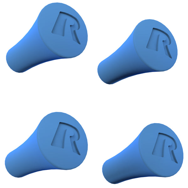 RAM Blue Replacement X-Grip Rubber Post Caps 4 Pack