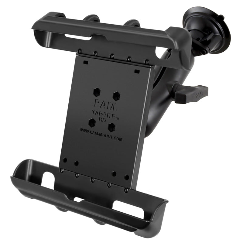 RAM Suction Cup 1.5" Ball Mount Tab-Tite Holder for Large Tablets
