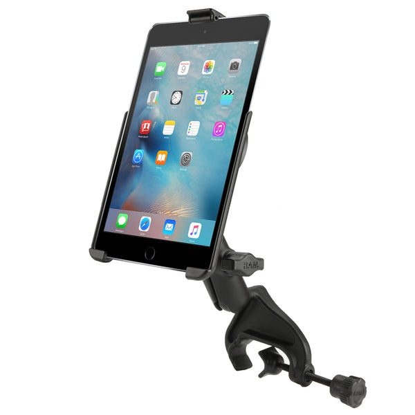 RAM Yoke Clamp Mount with EZ-Roll'r Cradle for Apple iPad mini 4 and 5